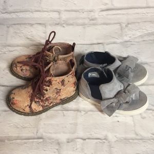 Bundle 2pc Zara Girls Shoes Size 23